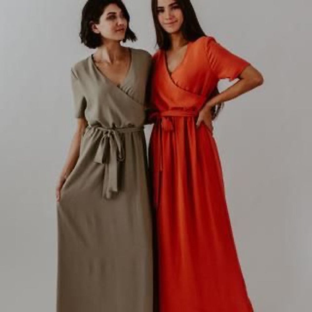 Jewel Maxi Dress in rust